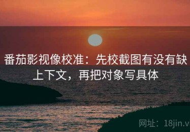 番茄影视像校准：先校截图有没有缺上下文，再把对象写具体